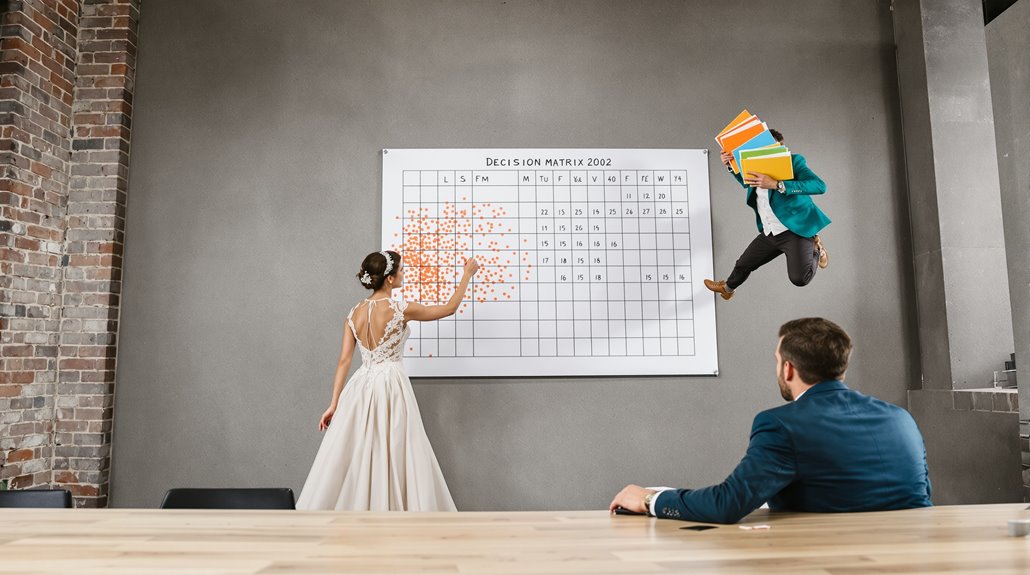 wedding decision making matrix