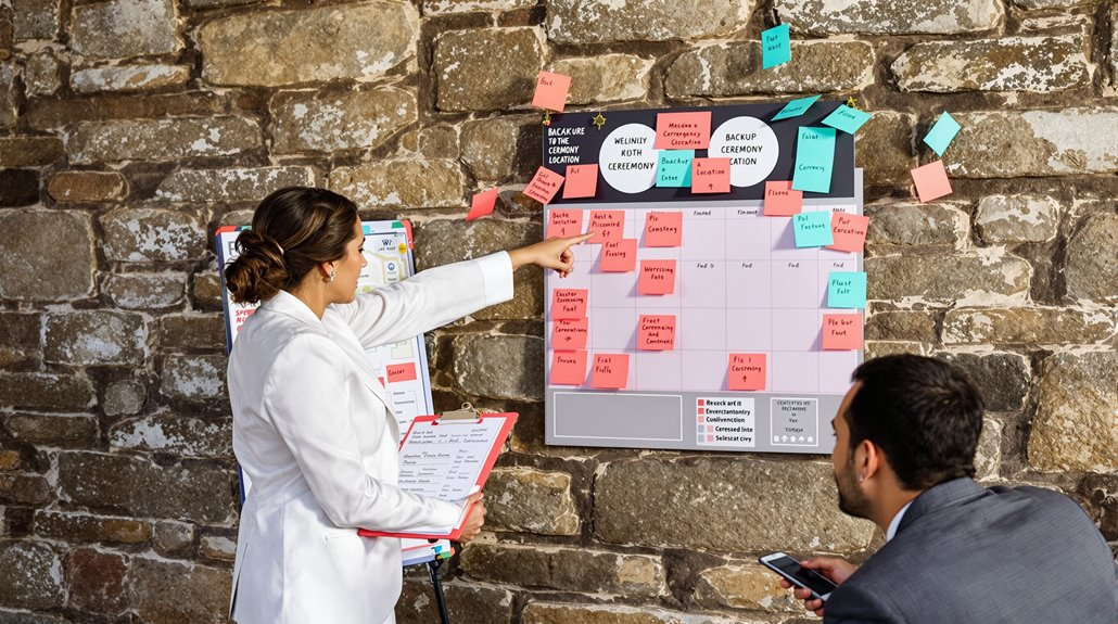 clear wedding planning blueprint