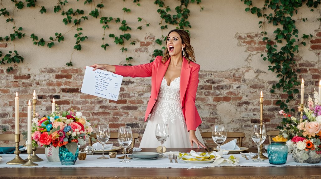 wedding flower budget checklist