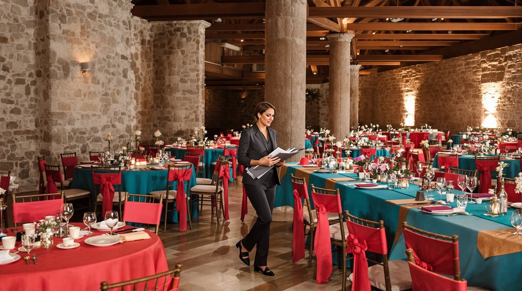 wedding table setup decisions